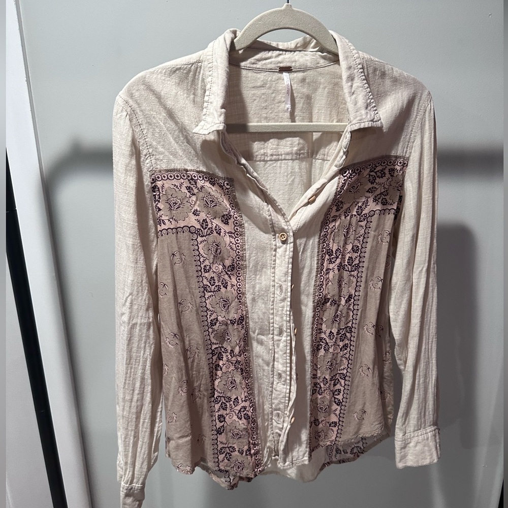 Free People Western Shirt